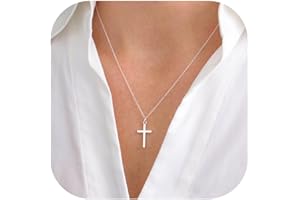 RMMD Kreuz Kette Gold Damen - 18K Gold Vergoldet Kreuz Kette Kreuzkette Halskette Damen Kreuz Kette mit Kreuz Damen Halskette für Frauen Damen Geschenke für Frauen Damen Gold Modeschmuck