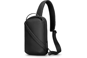 MARK RYDEN Męska torba na klatkę piersiową, torba na ramię, plecak z USB na ramię, duża pojemność, torba sportowa, czarny, Współczesny