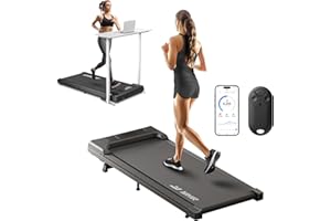 SHENZHEN UNI-CHIC TECHNOLOGY CO., LTD Uni-chic Tapis de Course Électrique 4 en 1 avec APP et Télécommande, Tapis de Marche Compact Inclinable Pente Silencieux Walking Pad, Tapis Roulant 2.5HP pour Bureau et Maison, Noir