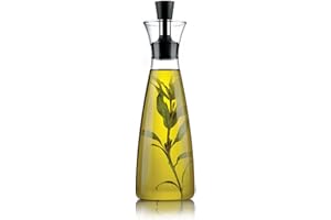 EVA SOLO | Carafe à huile/vinaigre 0,5l / 17 fl. onces | Ne goutte pas – pas d'huile ni de vinaigrette sur la table | Flacon à huile et shaker à vinaigrette | Design danois, fonctionnalité et qualité