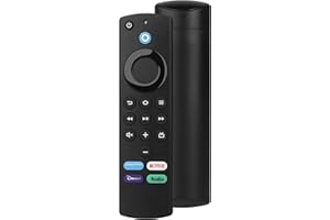 ILEBYGO Telecomando vocale di ricambio di terza generazione L5B83G Applicabile a Fire AMZ Smart TV Stick (4K, 4K Max, Lite),Smart TV Cube (1a&2a gen),Smart TV Stick (2a&3a gen),Smart TV Stick 4K Bundle