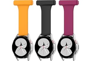 Chofit Krankenschwester-Uhren-Brosche, weiches Silikon, kompatibel mit Samsung Galaxy Watch 5/Galaxy Watch 4/Garmin Venu 2 Plus/Amazfit GTS 4 GTS 3 GTS 2 Mini 20 mm