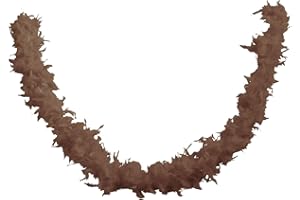 P'tit Clown Re21612 - Boa in piume da 1,80, 50 g, colore: Marrone