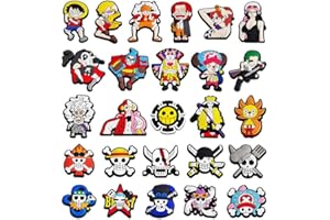 FANCICO Adornos de zapatos de anime de dibujos animados para adolescentes, bonitos adornos para zapatos, pulseras, zuecos, sandalias, regalos de fiesta para adultos.