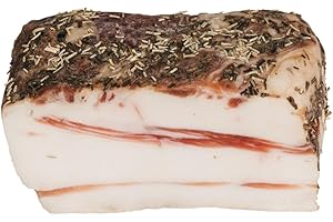 ‎KUMITZBERG Lardo vom Wollschwein 350g | Rückenspeck aus Österreich | Fein gewürzt mit Rosmarin & Thymian | Naturgereift & vakuumverpackt | Premium Feinkost | Kühl lagern