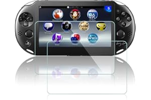 Films de Protection d'Ecran pour Sony Playstation Vita 2000, AFUNTA Lot de 2 Pièces Waterproof Protecteur pour PS Vita PSV 2000 en Verre Trempé Optique