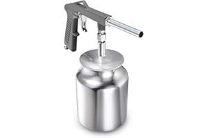 Twilight Garage Aluminum Air Undercoating Spray Gun with Suction Feed Cup Apply Sprayable Truck Bed Liner Coating, Rubberized Undercoat, Rust Proofing, Chip Guard Paint