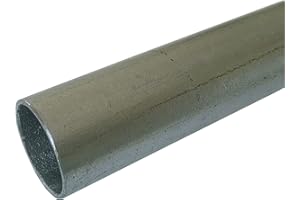 B&T Metall Tubo rotondo in acciaio zincato, Ø 26,9 x 2,6 mm (3/4"), lunghezza ca. 2,0 m | Tubo di costruzione ST 37, zincato a caldo, profilo cavo