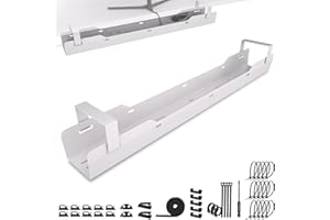 Canalina scrivania - Cable management scrivania - Raccogli cavi scrivania sotto - Porta cavi scrivania - nascondi cavi scrivania - Organizer cavi scrivania - Passacavi scrivania nera - Ultimate Setup®