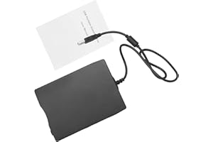 Yoiimiya USB Floppy Drive 3.5inch USB External Floppy Disk Drive Portable 1.44 MB FDD USB Drive Plug and for PC Windows98SE Windows XP Vista Black