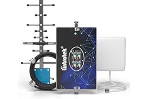 CONFIXPAND Amplificador de Señal para Teléfono Móvil 4 Banda B20 800, 900, 1800, 2100MHz Amplificador 4G LTE 3G 2G gsm 70dB Amplificador Señal Movil Compatible con Movistar/Orange/Yoigo/Vodafone