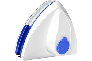 ADSPOW Nettoyeur de vitres magnétique Double Face,Essuie-Glace en Verre Outils de Nettoyage magnétique,pour Une Epaisseur de Verre de 3-8mm,Bleu