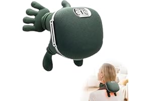 UOAESR Neck Massager, 4D Neck Massager, 3 Massages Levels & 2 Heating Levels, USB Neck and Back Massager, Simulated Hand Massage Design, Deep Massage for Pain Relief & Muscle Relax, Gifts for Senior Dad Mom