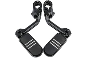 TCMT Kit di montaggio per pedane Highway adatto per Harley Road King Street Glide Road Glide Electra Glide Softail Sportster Dyna con protezioni motore da 1,25"