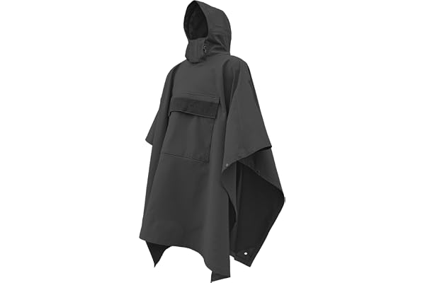 HAZARD 4 APR-PNV20-BLK villa (TM) Teknisk Soft-Shell Poncho, Svart 2020 Version, en storlek