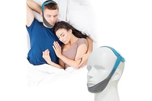 Babyfond Anti Schnarchen Kinnriemen Gerät für CPAP Benutzer, Schnarchen Lösung Anti Schnarchen Geräte Gesicht Abnehmen Riemen V Linie Heben Maske (Blue)