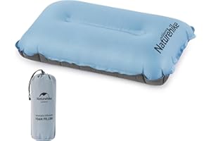 Naturehike Almohada Inflable Automática Almohada de Camping portátil Apoyo Lumbar Adecuado para Camping/Playa/Oficina/Picnic