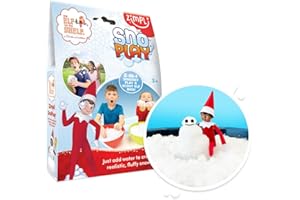 ZIMPLI KIDS ZIMPLI - Elf on the Shelf SnoPlay, Magically turns water into Artificial Fake Instant Snow, Kids Indoor & Outdoor Toy, Xmas Present, Stocking Filler Gift
