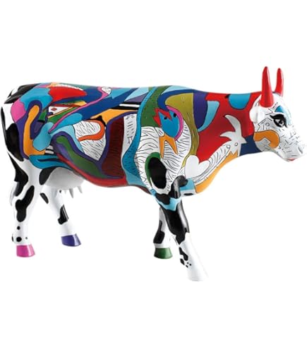 Cowparade Cow - Blue Cow Bone China (M) - Cowparade Kuh #47455