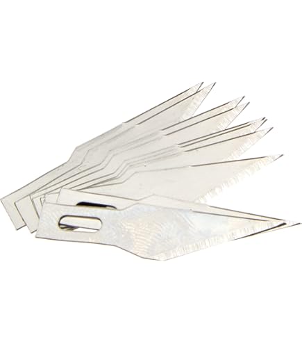 WEDO 7852114 Scalpel Comfortline Pastel With 5 Replacement Blades For Precise Crafting And Modelling Ergonomic Shape Extremely Sharp Blade With Protective Cap Mint Green