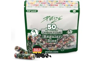 ‎PURIZE PURIZE Aktivkohlefilter Regular Size - 50er Vorratsbeutel - Aktivkohle auf Kokosnuss-Basis (AllColor)