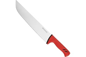 YOUSUNLONG Coltello da macellaio Coltello da chef - Mannaia definitiva 310mm - Acciaio al molibdeno ad alto tenore di carbonio - Manico in Santoprene