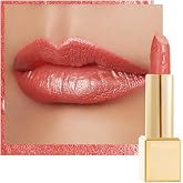 OULAC Coral Lipstick Metallic Shine, 3D Long Lasting Shine, High Pigmentation and Full Coverage Lipsticks, Creamy and Moistur