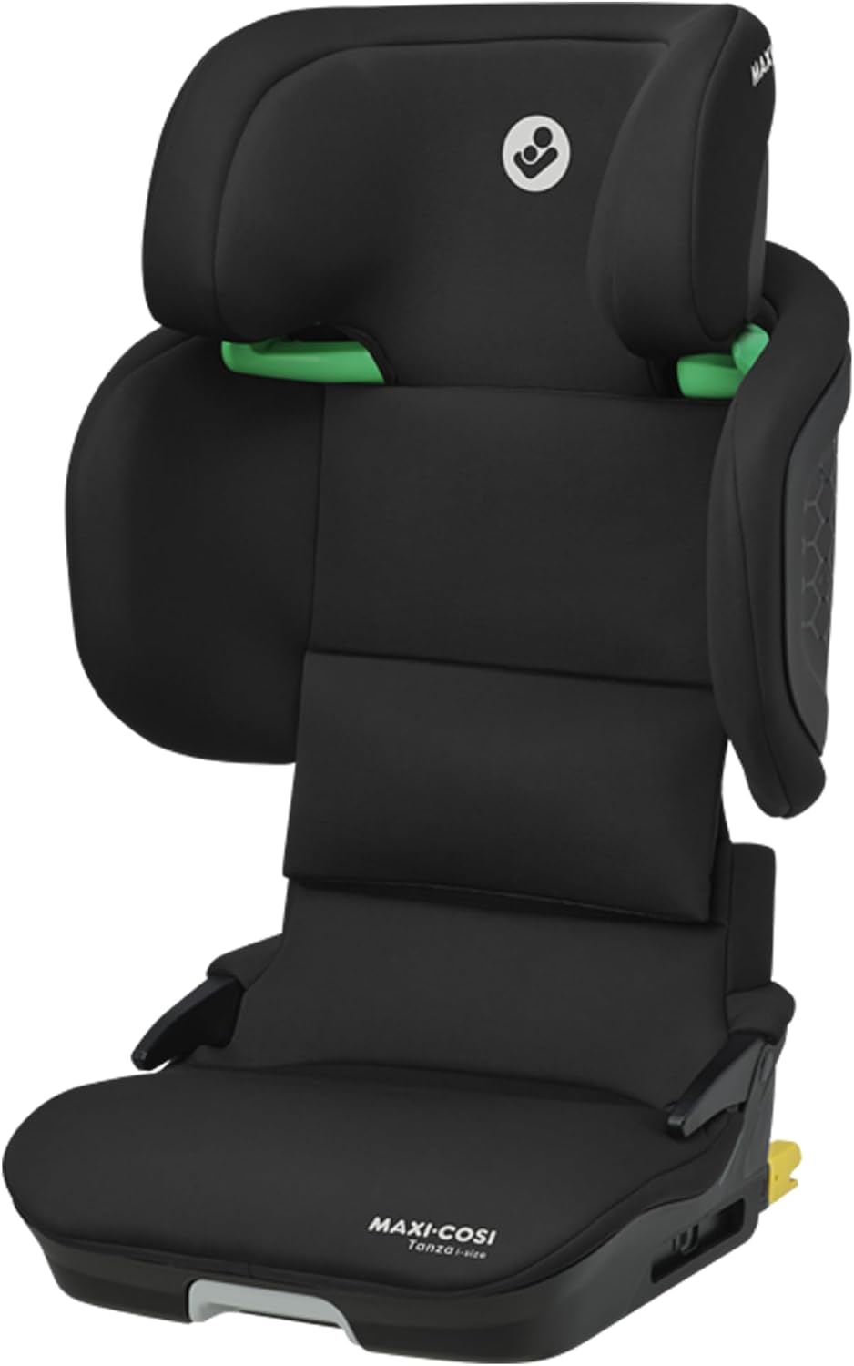 Maxi-Cosi Tanza i-Size, Silla Coche Plegable, Silla de Coche ISOFIX, 3,5-12 a, 100-150cm, Portátil, 10 Posiciones Reposacabezas, Protección Impactos Laterales G-CELL, Asiento Acolchado, Full Black