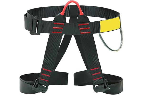 GBKDQQ Harnais d'escalade : harnais d'escalade fixant anti-chute ceinture de sécurité pour sauvetage du feu, alpinisme, demi-ceinture d'escalade du corps Équipement d'escalade pour femmes hommes
