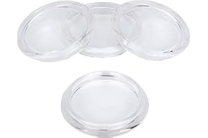 BULLDOG CASTORS Set of 4 - Castor Cups (Caster Cups) – Floor Protection - Suitable for Upto 75mm Wheel Diameter (Furniture, Appliances, etc)