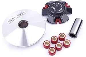 Glixal ATKS-042 GY6 125cc 150cc High Performance Racing Variator Kit with 13g Roller Weights for Chinese 4-Stroke 152QMI 157QMJ Scooter Moped ATV Engine Front Clutch