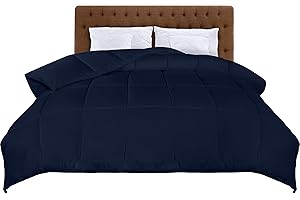 Utopia Bedding 220 x 240 cm, Całoroczna Lekka Kołdra z Mikrofibry z Wypełnieniem Poliestrowym (Granatowy)