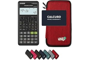 Casio fx-82ES Plus 2nd Edition con Funda Protectora WYNGS Rojo - Calculadora Científica - Paquete Básico