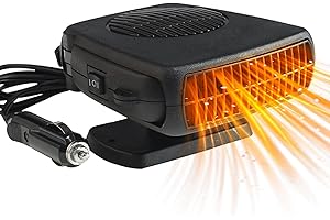 Milukon Car Heater, 12V Portable Auto Heater Anti-Fog 150W Cigarette Lighter Defogger Fan, 2 in 1 Car Defroster for Quick Heating Defrosting