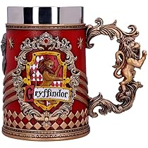 Tazza Harry Potter Grifondoro Nemesis Now - Tankard Collezionabile In Metallo Con Tazza Interna | Licenza Ufficiale - Foto 10