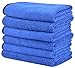 Produktbild KinHwa Mikrofasertücher Reinigungstücher Autopflege Poliertuch Trockentuch 400gsm Extrem Saugstark und Fusselfrei 40 cm x 40cm 6 Stück Blau