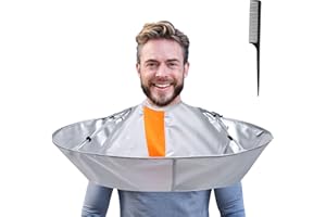 Lictin Capa de Peluquería-65cm Capa de Corte de Pelo Impermeable con Peine Puntiagudo, Accesorio De Peluquería Profesional Para el Uso Doméstico el Hogar Peluquería Salón