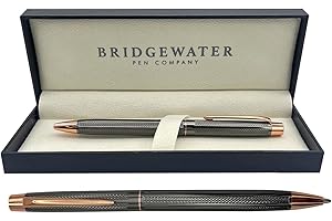 Bridgewater Pen Company Ladies Executive Ball Point Pen Collection, Boxed & Sleeved (Lincoln, Gunmetal & Rose Gold)