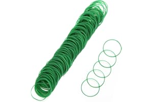 XINGRUN Rubber Bands Green Rubber Elastic Bands 400PcsThick Natural Rubber Bands Heavy Duty Strong Elastic Bands for Tie Dye, Hair Home, Pens, Crab,Catapults, Bills, Bank Paper, Office Supplies(38mm)