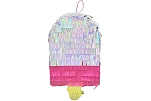 Hudhowks Pinata per la Festa di Compleanno,Cono Pinata per Decorazione - Decorazioni per Feste Scolastiche, centrotavola, celebrazioni di Anniversario Puntelli Divertenti