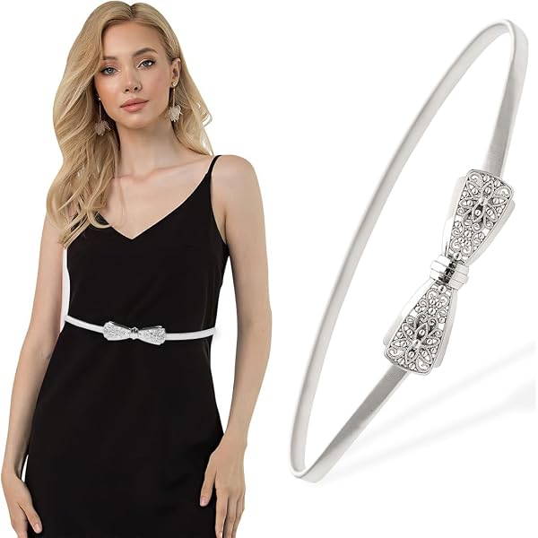 2 Cinture Donna Elastiche Larghe 6cm – Nero E Oro – Cintura Vita Alta Elegante E Regolabile