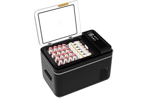 eklipt 30L Car Refrigerator, Portable Compressor Car Fridge Freezer 12/24V DC and 100-240V AC Electric Cooler with 4 Fresh & Freeze Modes for Camping, Road Trip, Picnic, Cool Box, Down to -20℃