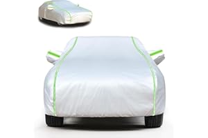 XMYAN Autoabdeckung Outdoor für Peugeot 206 CC, Auto Autogarage Wasserdicht Auto Abdeckplane Vollgarage Winddicht Schneedicht UV-Schutz Garage Atmungsaktiv Regenfest(Silver)