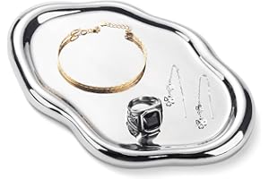 CESTATIVO Naczynie na biżuterię, ceramiczna taca na biżuterię, taca na drobiazgi, mała taca na klucze, tacka na kosmetyki, Dzień Matki, Boże Narodzenie, Święto Dziękczynienia, prezent urodzinowy dla