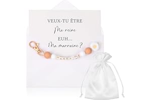 Hestya Cadeau Demande Marraine Parrain Témoin Annonce Grossesse pour Tata Tonton Mamie Papi Porte-Clés Carte Annonce avec Enveloppe Cadeau Marraine Parrain pour Noël Anniversaire Baptême