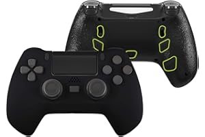 eXtremeRate Decade Tournament Controller(DTC) Actualización Kit para ps4 JDM-040/050/055 Control Actualización Board&Carcasa Ergonómica&Botones Traseros&Gatillos Stops-No Incluye Mando(Negro)
