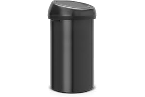 Brabantia Touch Bin Poubelle 60 l Noir Mat