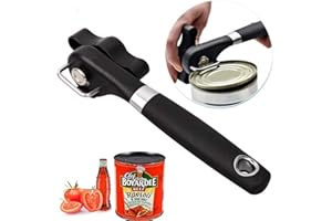 YUNXIASW Apriscatole Manuale di Sicurezza, Apriscatole in Acciaio Inox, Can Opener da Cucina con Taglio Laterale con Bordo Liscio con Impugnatura Antiscivolo per Utensili da Cucina Ristorante Campeggio