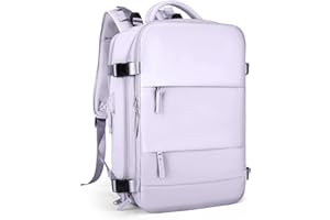 awoawo Handgepäck Rucksack Flugzeug, 35L Groß Reiserucksack Herren Damen Kofferrucksack, Wasserdicht Reisetasche für 16 Zoll Laptop, Travel Backpack für Reise Geschäftsreise Business Wandern Weekend