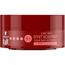 Schwarzkopf Taft Power Wax – Stark Fixierendes Haarvachs, 75 Ml, Bis Zu 48 Stunden Halt, Für Herren